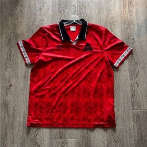 Palace Umbro Classic Jersey Vermillion. Size Large